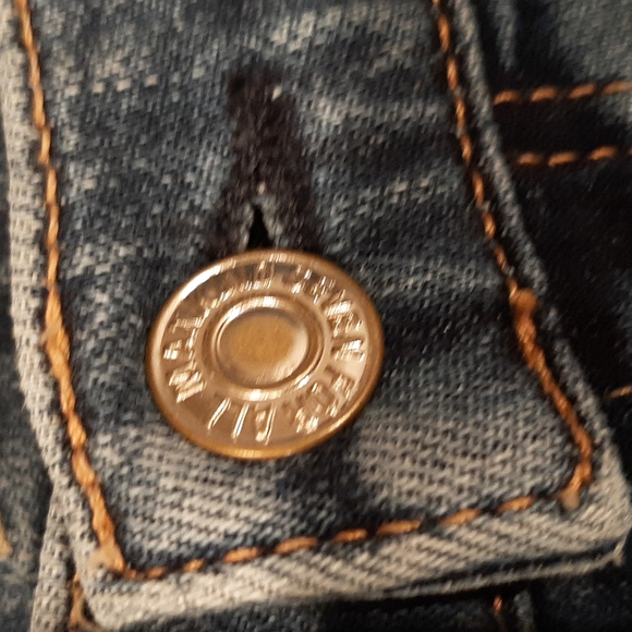 Women's Size 27 7 For All Man Kind Washed Cropped Boot Jeans - Picture 11 of 11